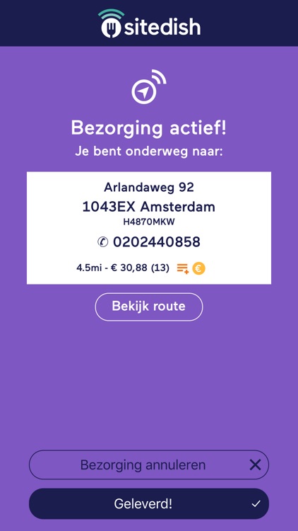 Sitedish BezorgApp