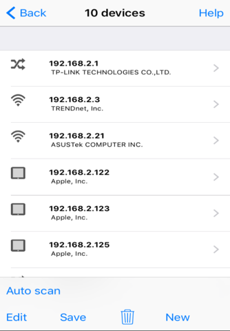 Network Ping - náhled