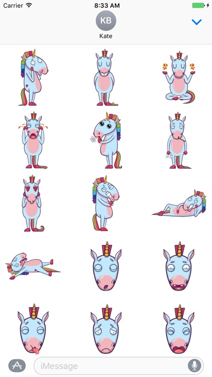 Sticker Me: Unicorn Character