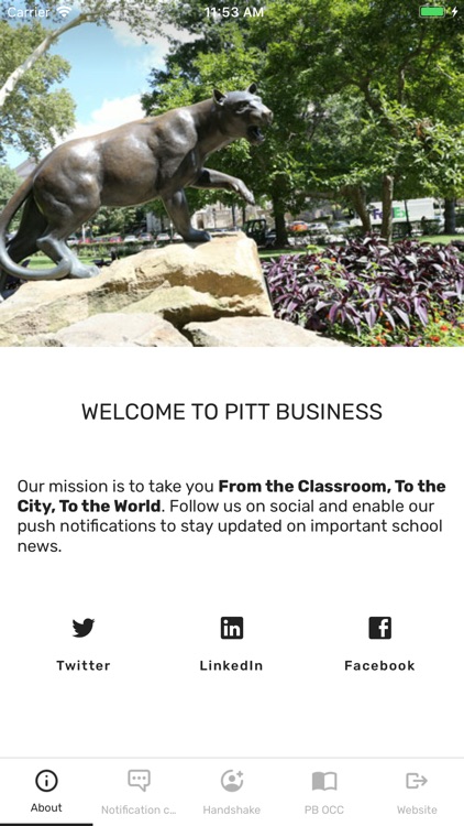 Pitt Business App