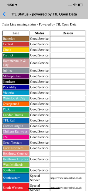 London Train Route Planner On The App Store