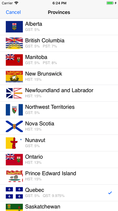 How to cancel & delete Canadian Sales Tax Calculator from iphone & ipad 3