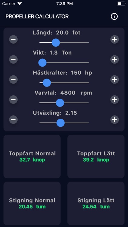 Boatspeed and Propeller