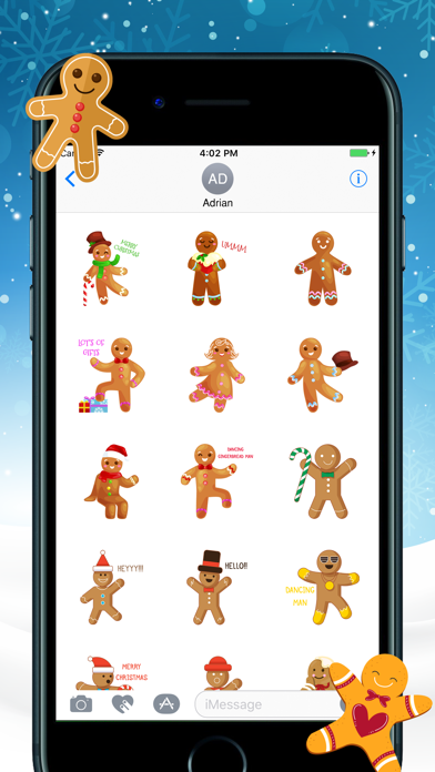 How to cancel & delete Gingerbread Christmas Stickers from iphone & ipad 3