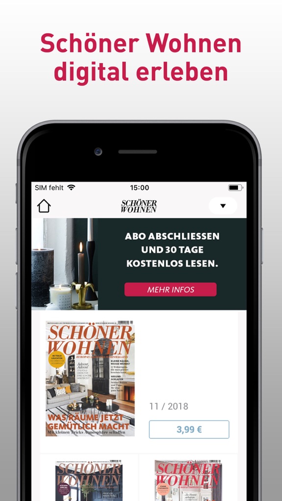 【图】Schöner Wohnen Magazin(截图1) 【图】Schöner Wohnen Magazin(截图1)