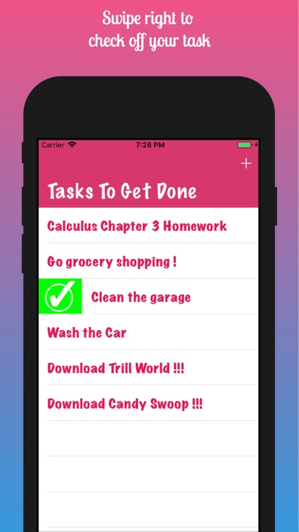 Easy Swipe Task
