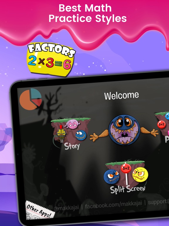 Monster Math. Free Fun Games for elementary grades screenshot