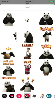 Screenshot 3 Kung Fu Panda Stickers iphone