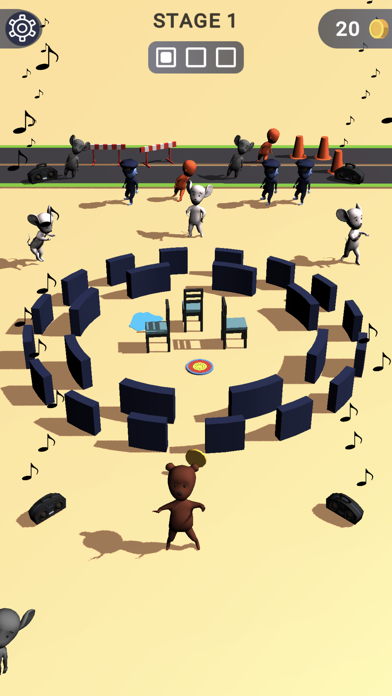 Musical chairs: dji dance game screenshot 4