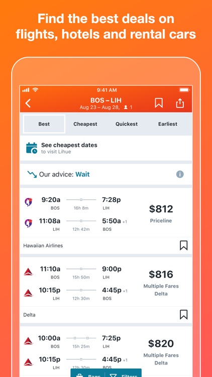 KAYAK Flights, Hotels & Cars screenshot-0