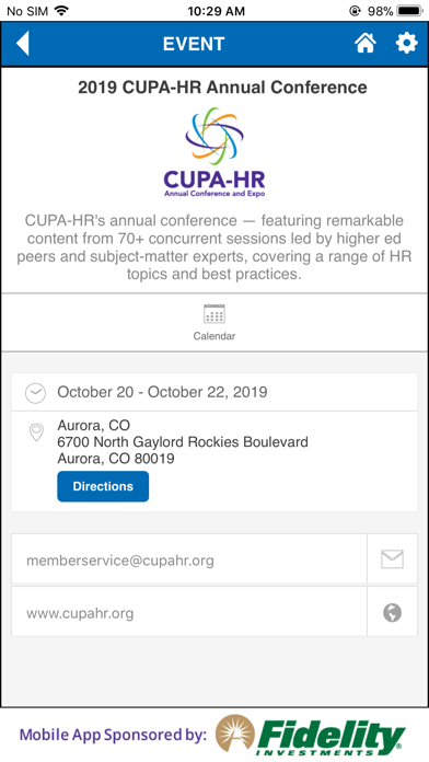 CUPA-HR Events screenshot 3