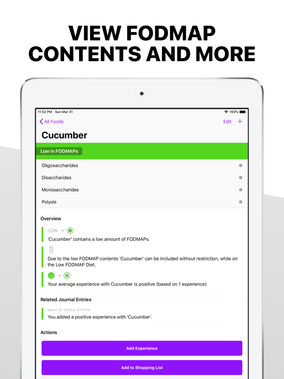 FODMAPLAB: Low FODMAP Diet App screenshot 4
