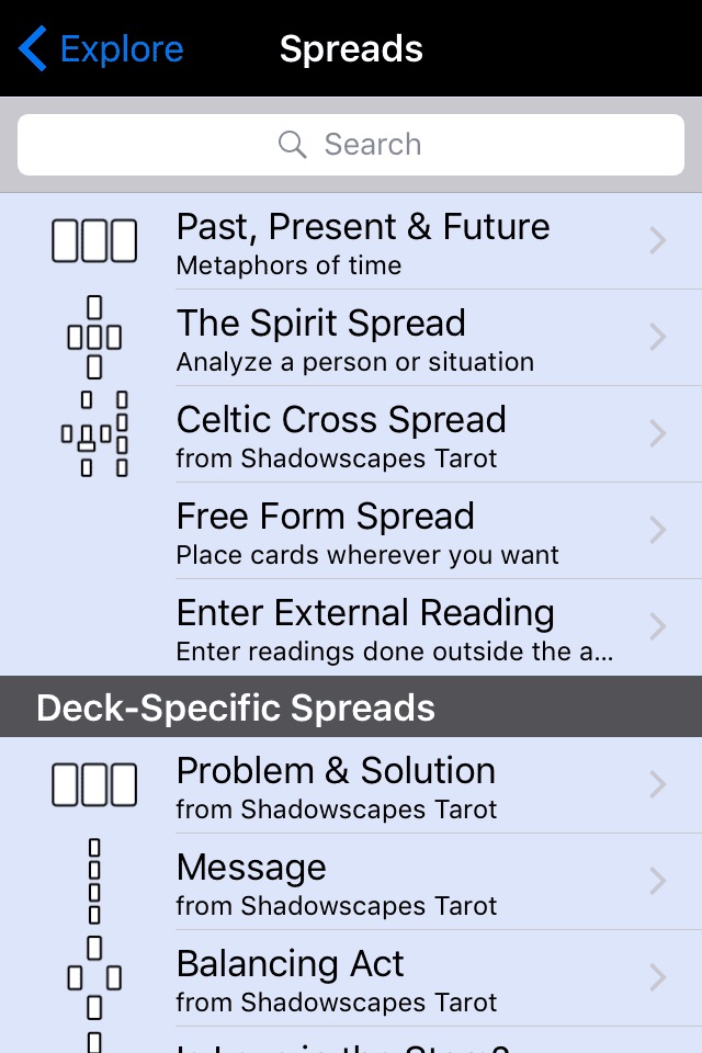 Shadowscapes Tarot screenshot 3