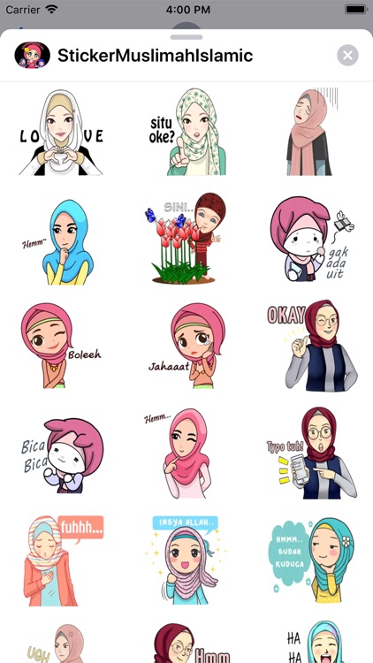 Hijab Islam Cute Stickers HD