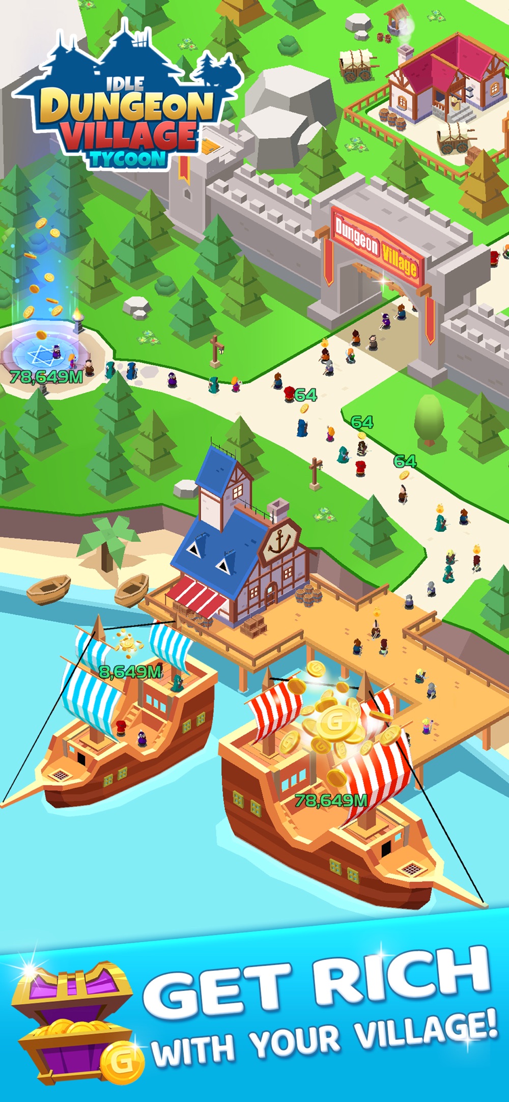 Idle Dungeon Village Tycoon hack tool