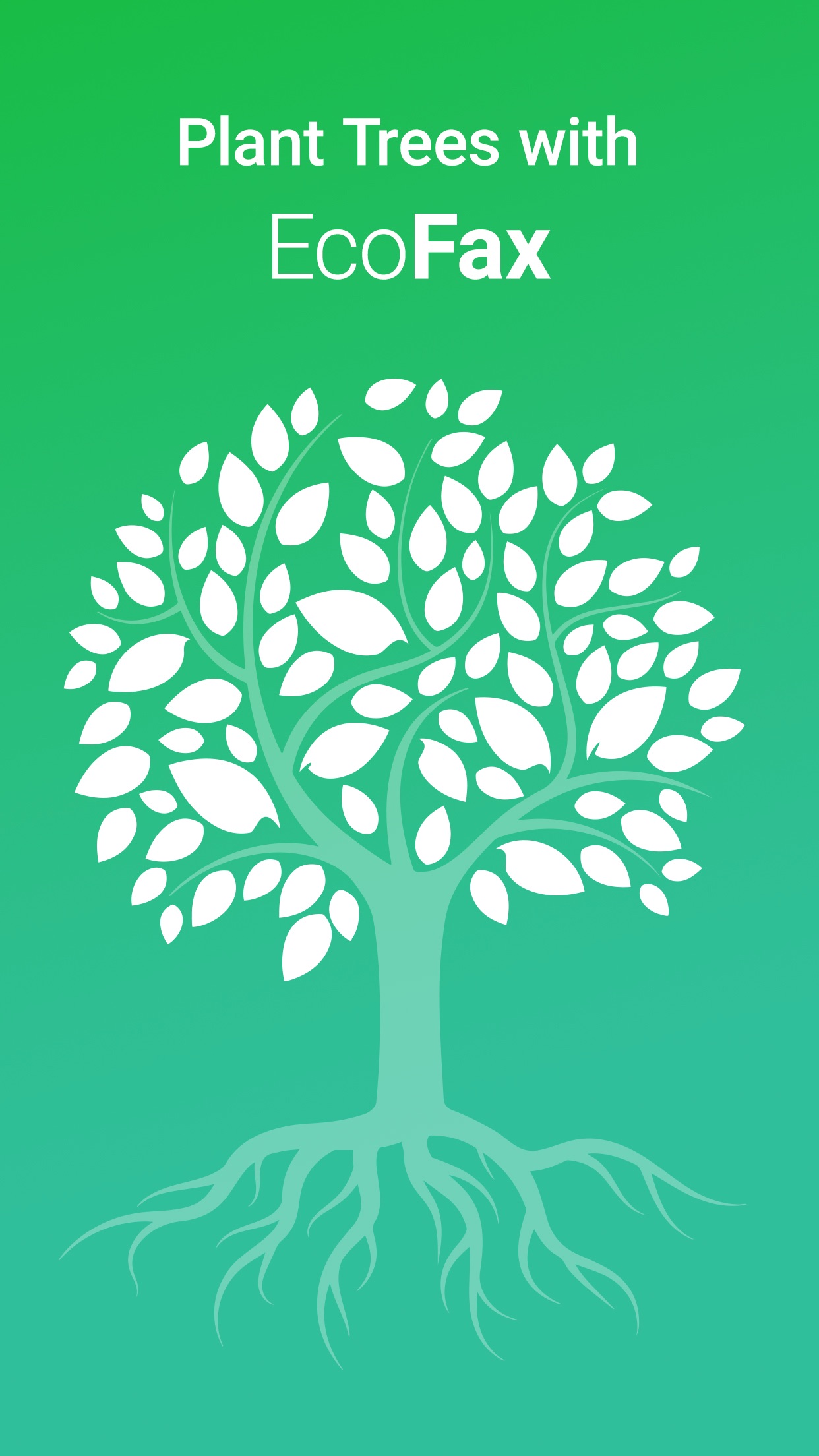 Screenshot do app EcoFax - send fax from iPhone