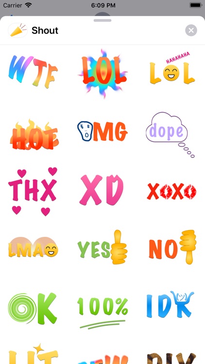 Shout Stickers