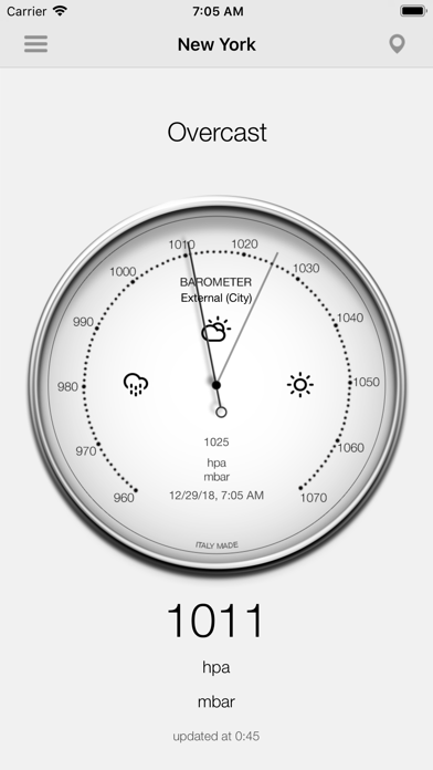 Barometer - Atmospheric pressure Screenshot 1