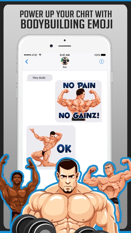 Body Building Stickers Emoji