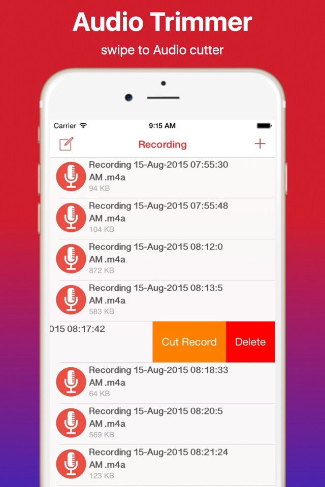 Voice Recorder and Cutter Pro screenshot 2