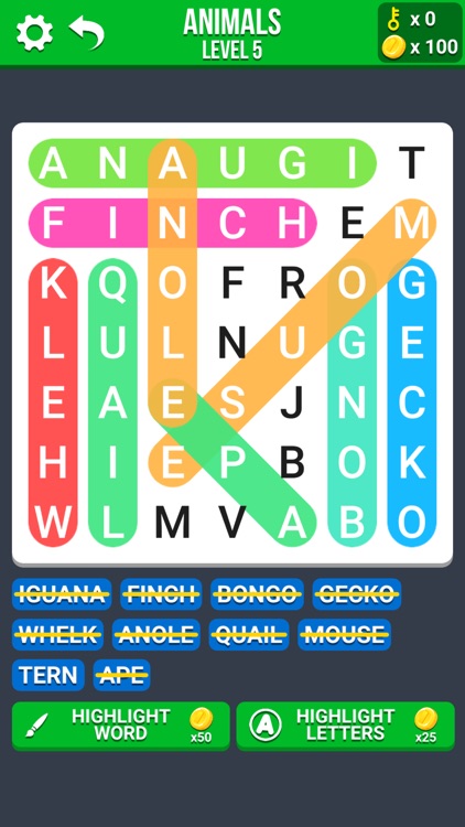 Word Search Games in English screenshot-3