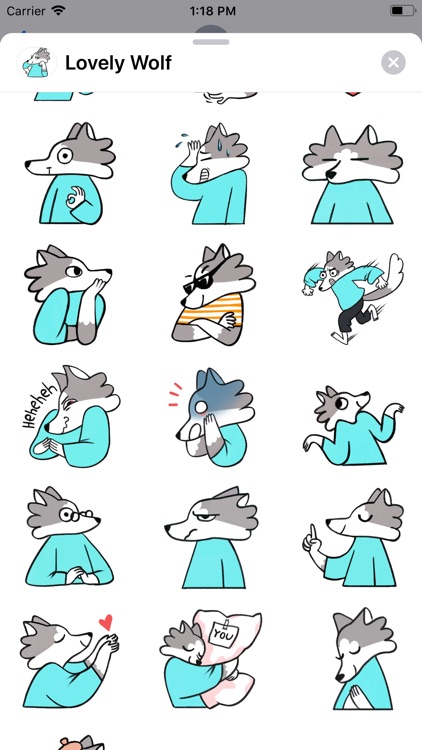 Lovely Wolf Sticker Pack