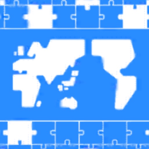 Learn World Map Puzzle Icon