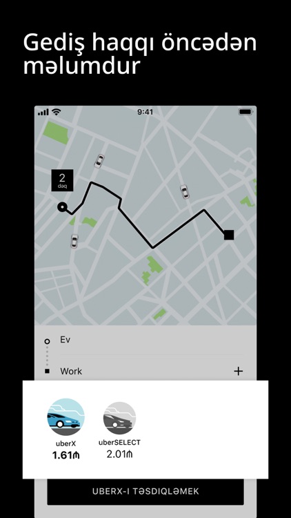 Uber AZ — request taxis