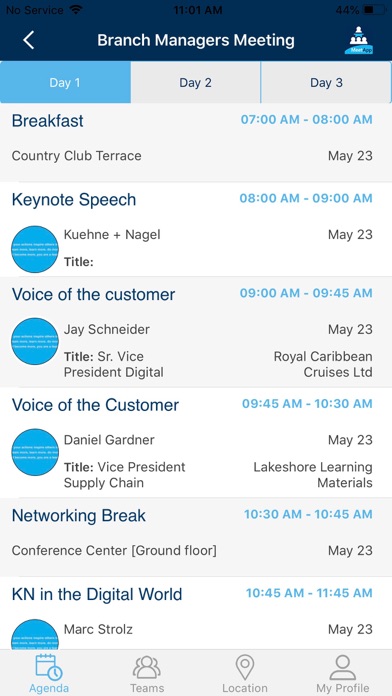 MeetApp Conference screenshot 2
