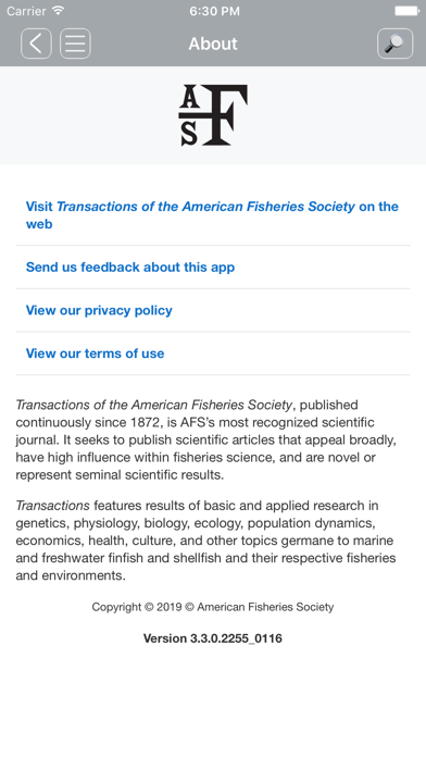 American Fisheries Society screenshot 2