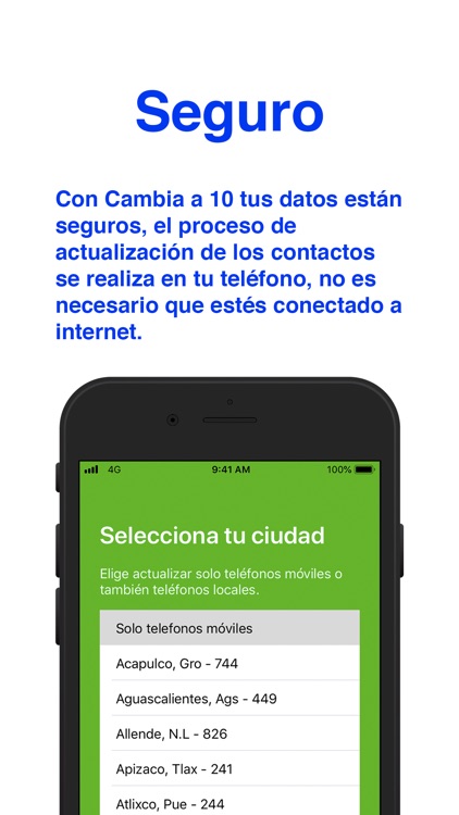 Cambia a 10 - Diez dígitos