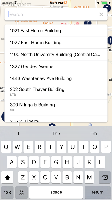 UMich Campus Maps screenshot 2