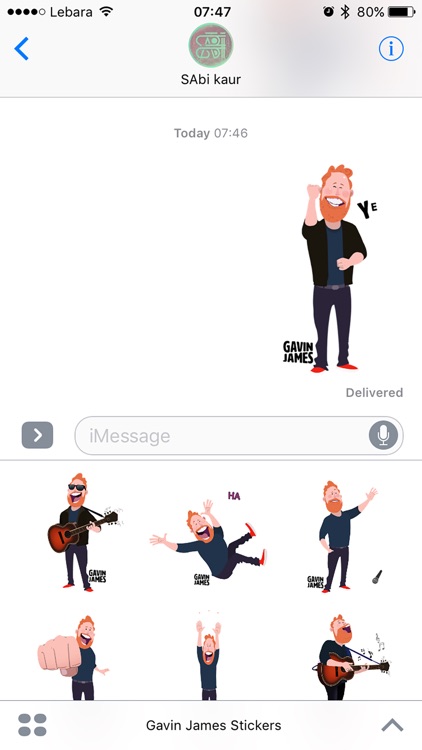 Gavin James Animated Stickers