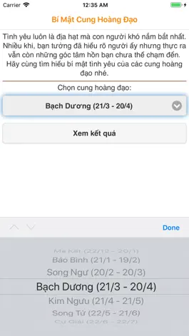 Game screenshot Bí mật tình yêu cung hoàng đạo apk