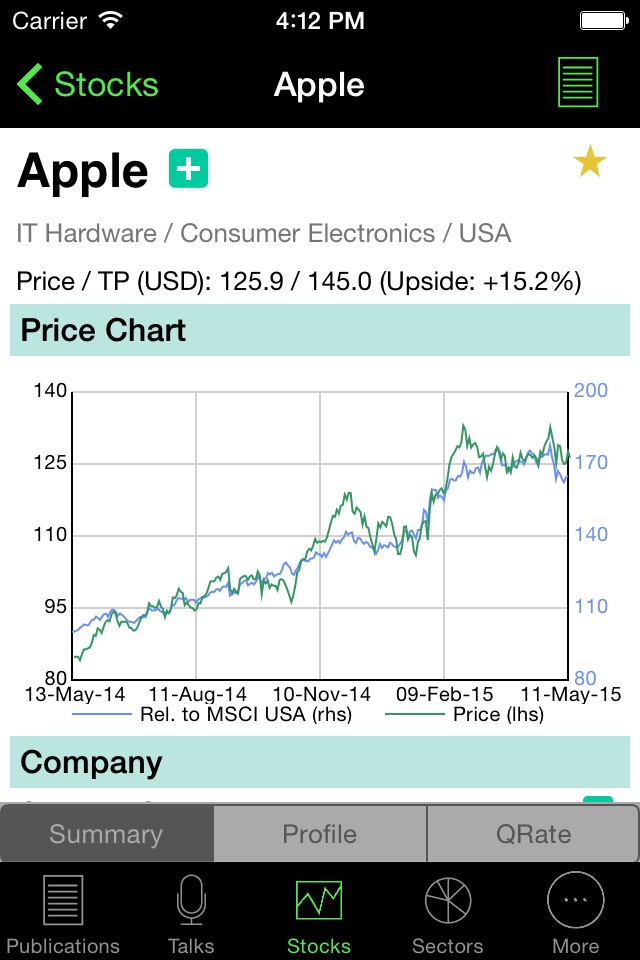 BNP Paribas Exane Cube screenshot 2