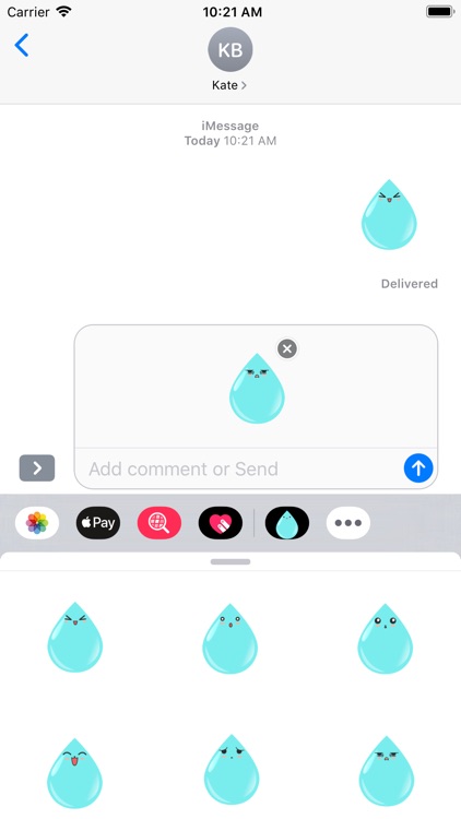 Droplet Feeling Sticker