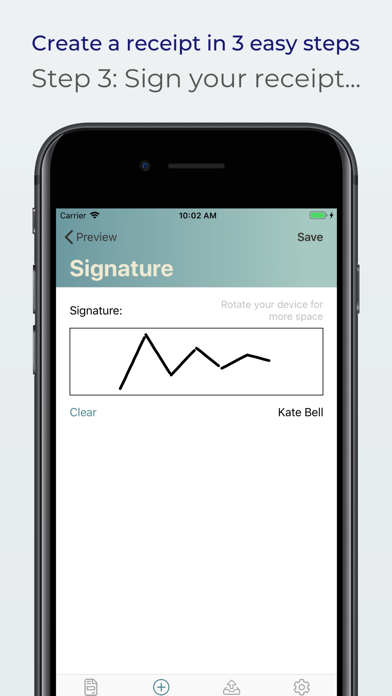 How to cancel & delete Receipts: create, print & mail from iphone & ipad 3