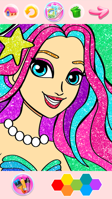 How to cancel & delete Rainbow Glitter Coloring Book from iphone & ipad 2