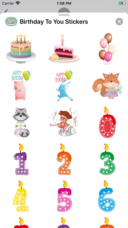 Birthday To You Stickers