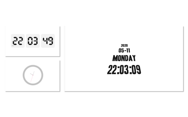 OneClock - 翻頁時鐘與極簡時鐘(圖4)-速報App