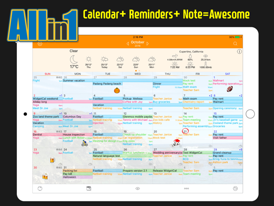 Awesome Calendar screenshot