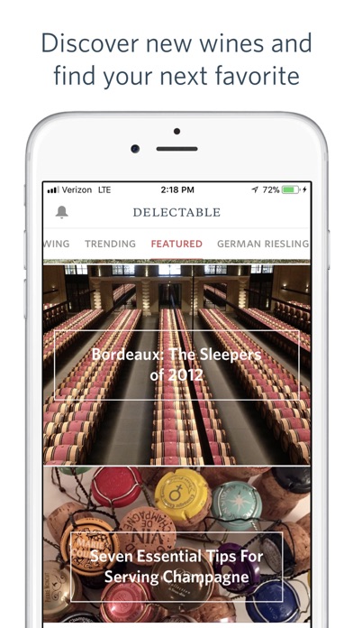 Delectable Wines - Wine Scanner, Ratings & Reviews screenshot