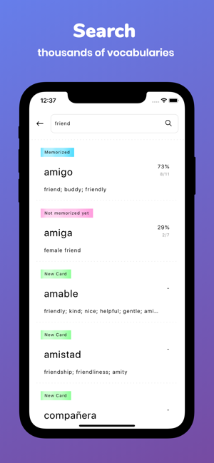 Memorize: Learn Spanish Words(圖4)-速報App