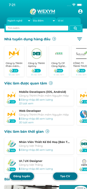 Wexym - Việc làm & Tuyển dụng(圖1)-速報App