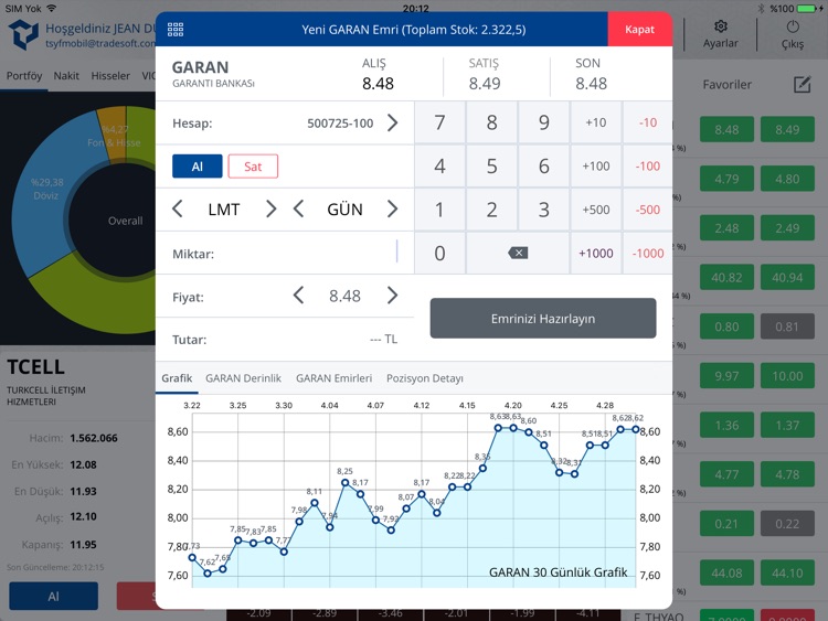 YFTrader for iPad