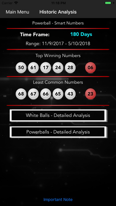 Smart Numbers for Powerball screenshot 3