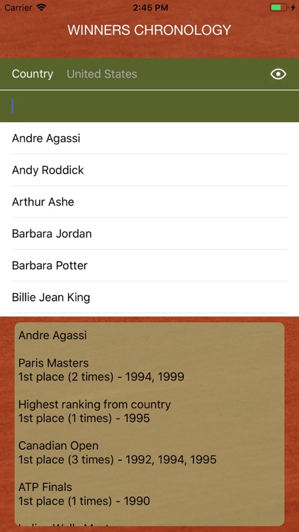 World Tennis Winners: Open Era screenshot-3