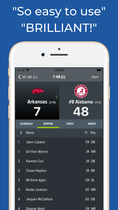 Arkansas Football Schedules screenshot 3