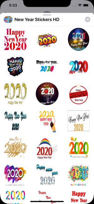 New year 2020 Stickers HD(圖2)-速報App