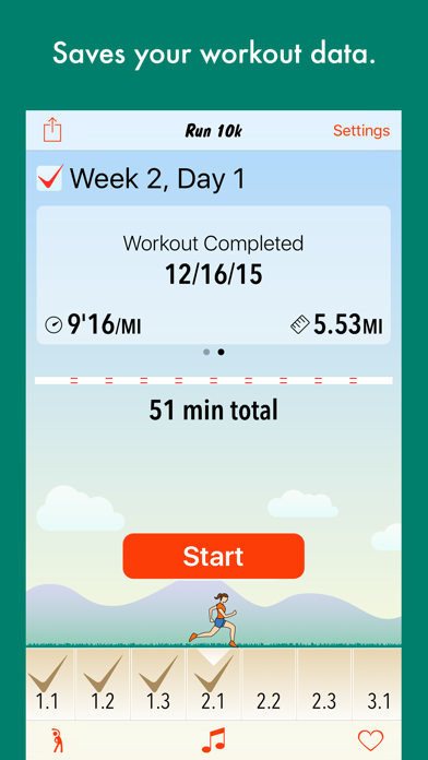 Run 10k - interval training coach + stretch program Screenshot 6